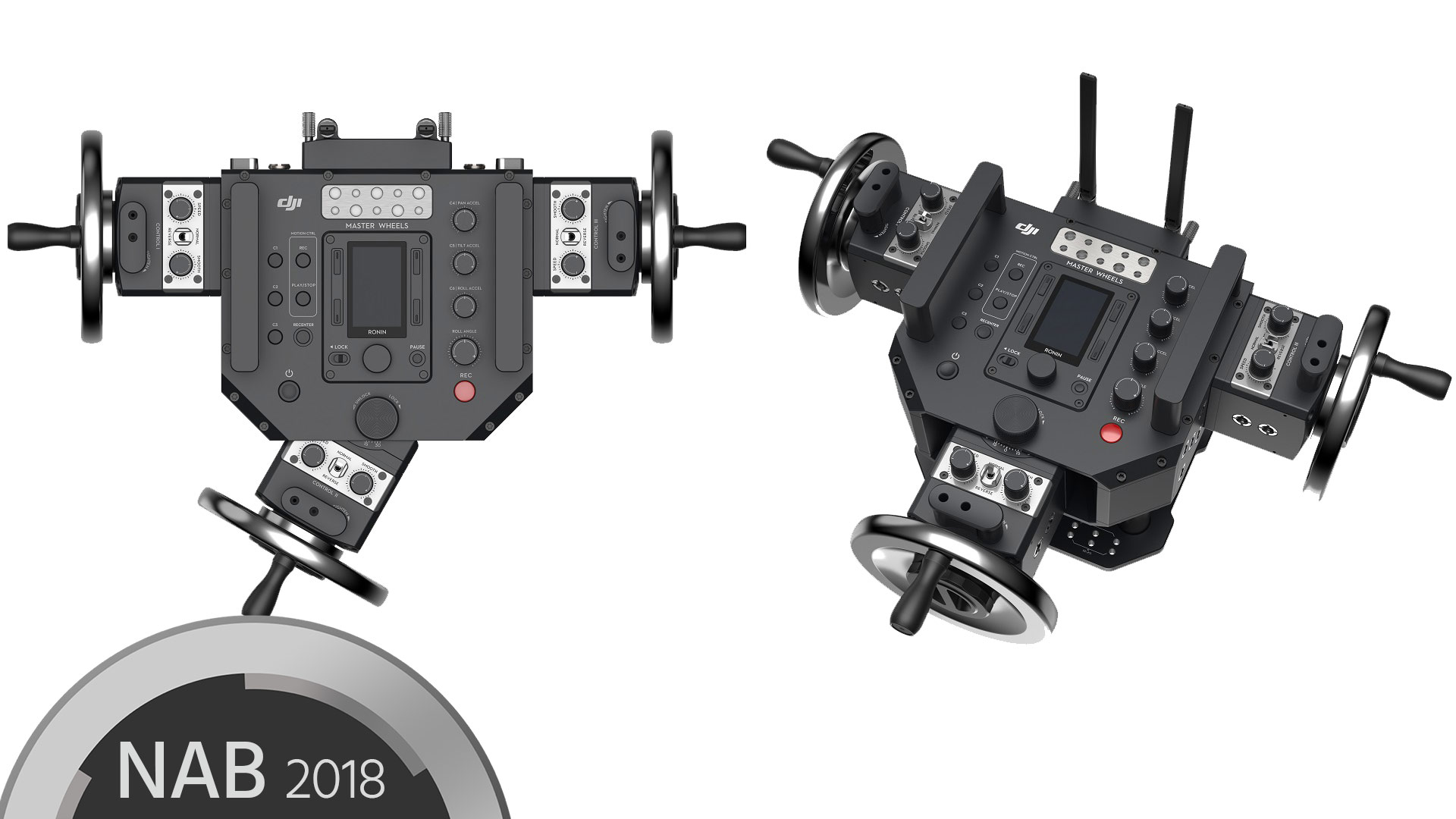 DJIがMaster WheelsとForce Proを発表 - リモートジンバルコントロール