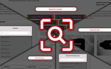Mejoras en la Herramienta SEARCH Ahora Disponible en toda la Base de Datos CineD - Encuentra cámaras y lentes más rápido